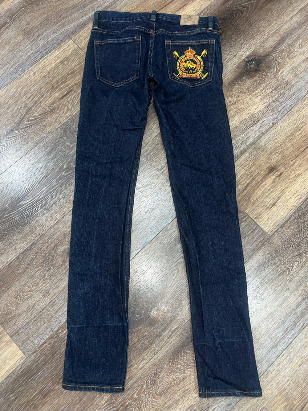 RALPH LAUREN SPORT Challenge Cup Equestrian Crest Blue Label Thompson 650 Jeans
